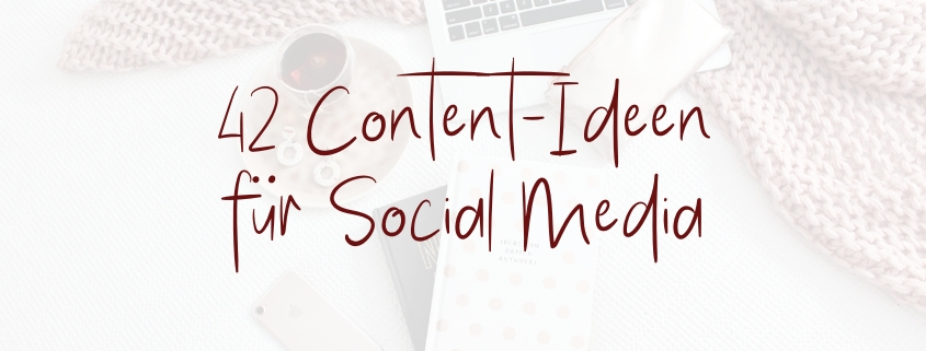 Content-Ideen Social Media