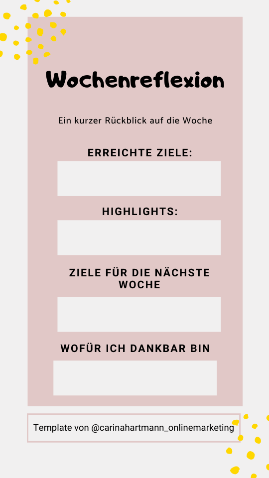 Story Template - Text einfügen